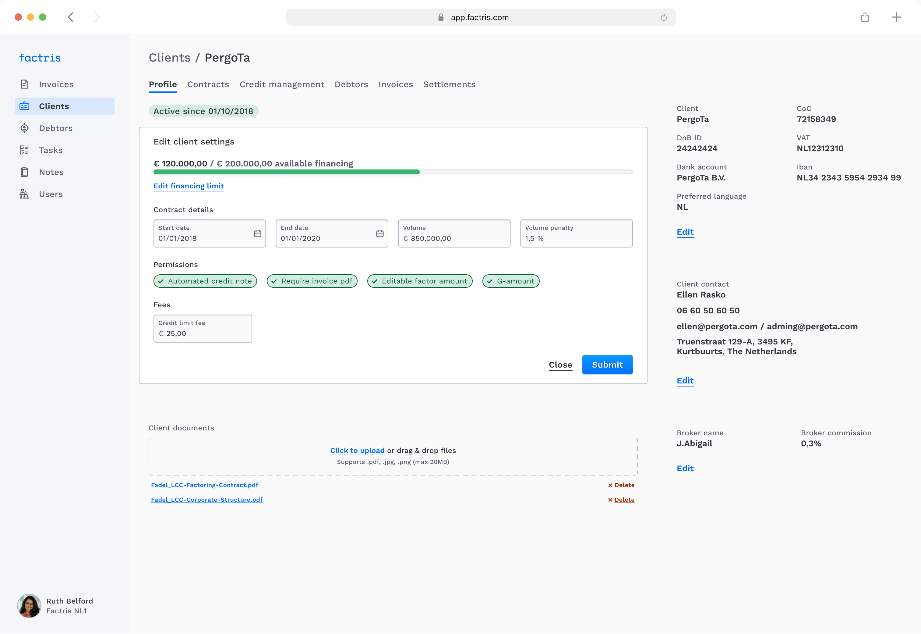 Invoices Overview Screenshot